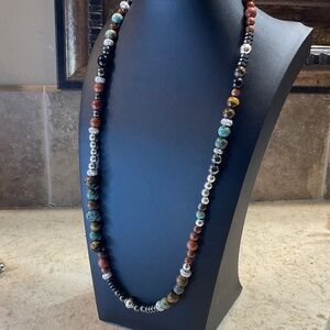 Multicolor  natural stone Beaded Necklace